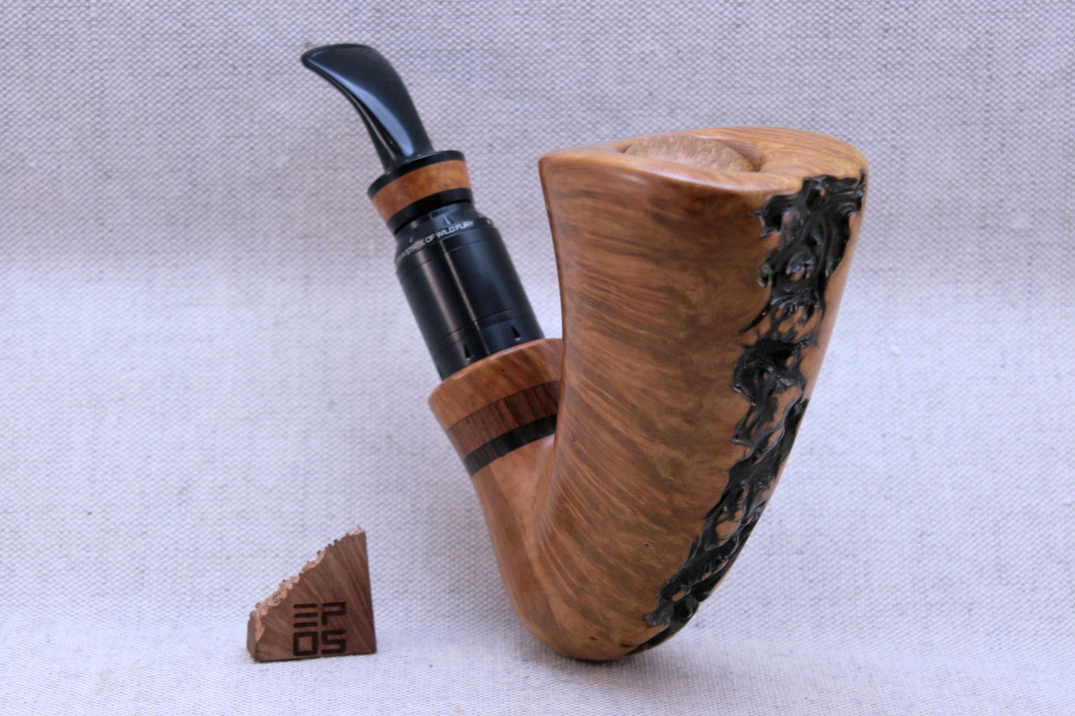 Great Rift e-pipe. Mechanical vaping mod made by Epos.